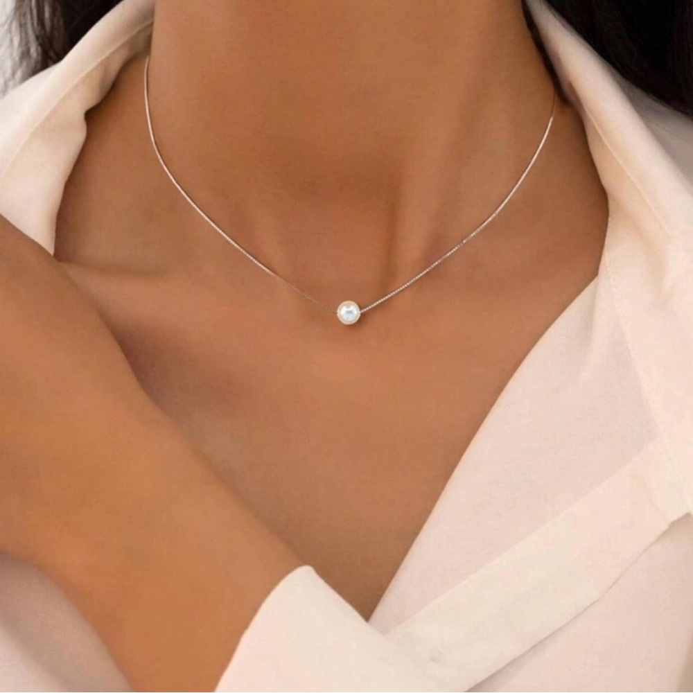 Sterling Silver and Pearl Necklace